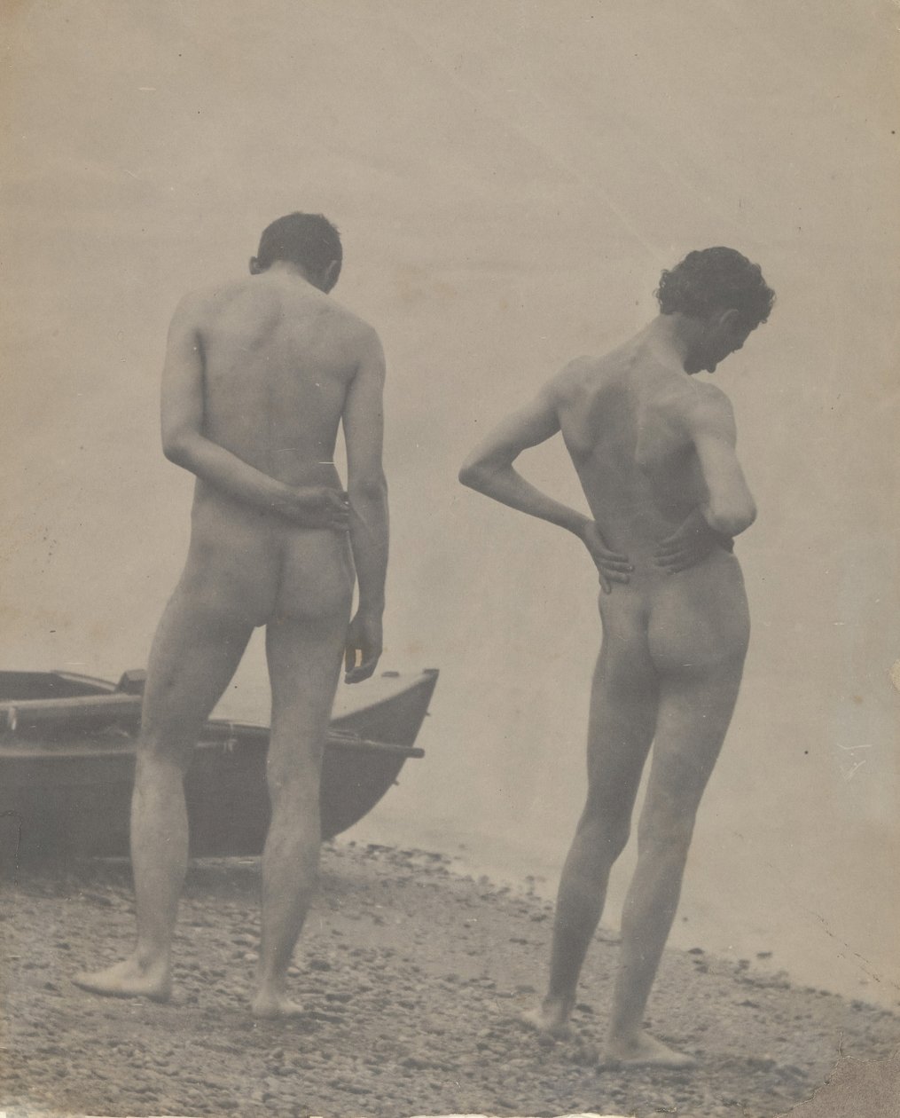 Thomas Eakins och John Laurie Wallace på en strand, ca. 1883. av Thomas Eakins