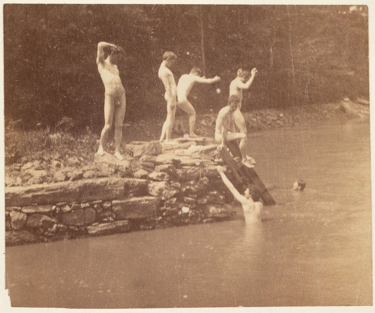 Thomas Eakins och studenter, ca. 1883. av Thomas Eakins