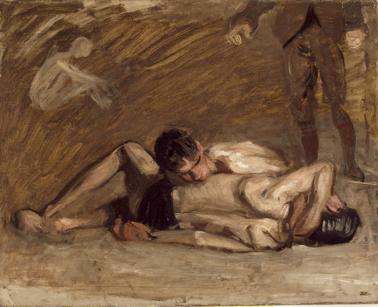 Brottare av Thomas Eakins