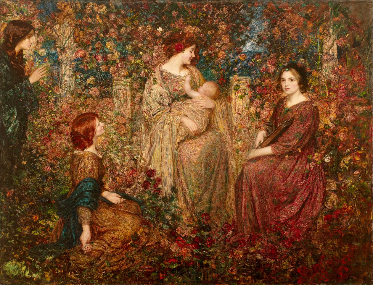 Barnet (olja på duk) av Thomas Edwin Mostyn