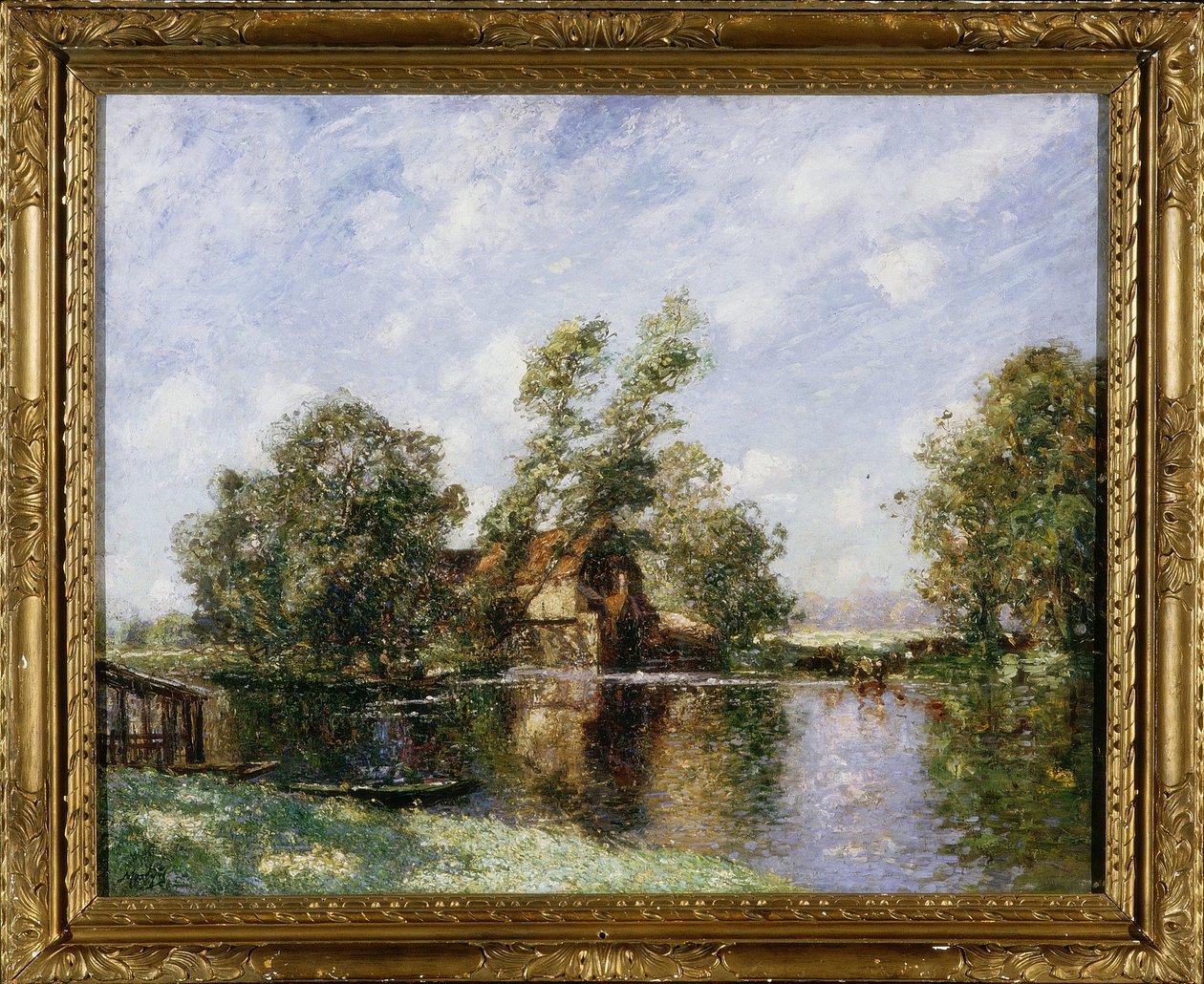 The Old Mill, Houghton, Cambridgeshire, ca 1907 av Thomas Edwin Mostyn
