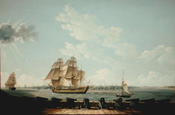 Southsea Battery (olja på duk) av Thomas Elliott