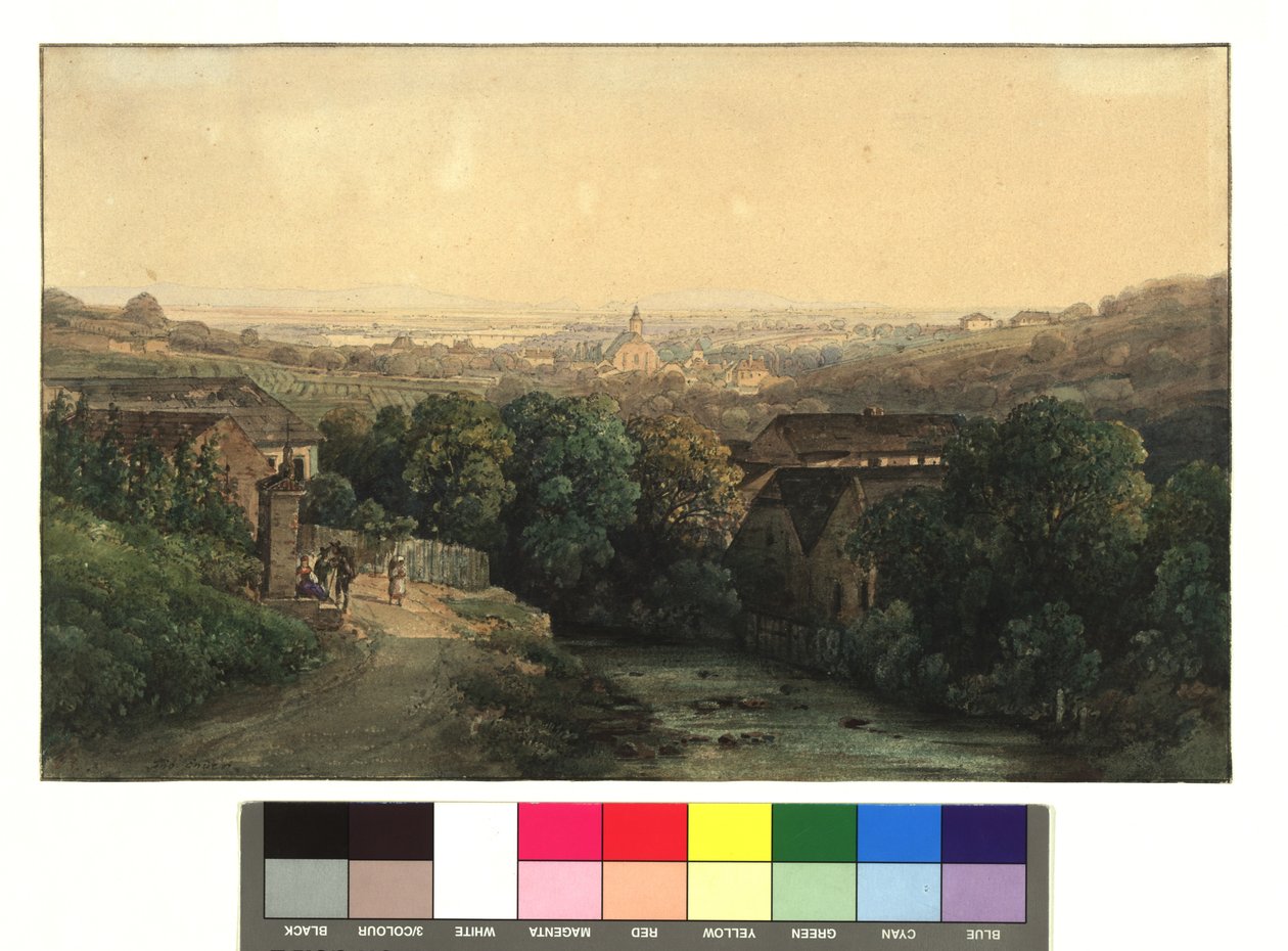 Blick auf Heiligenstadt und Wien vom Nußberg aus av Thomas Ender