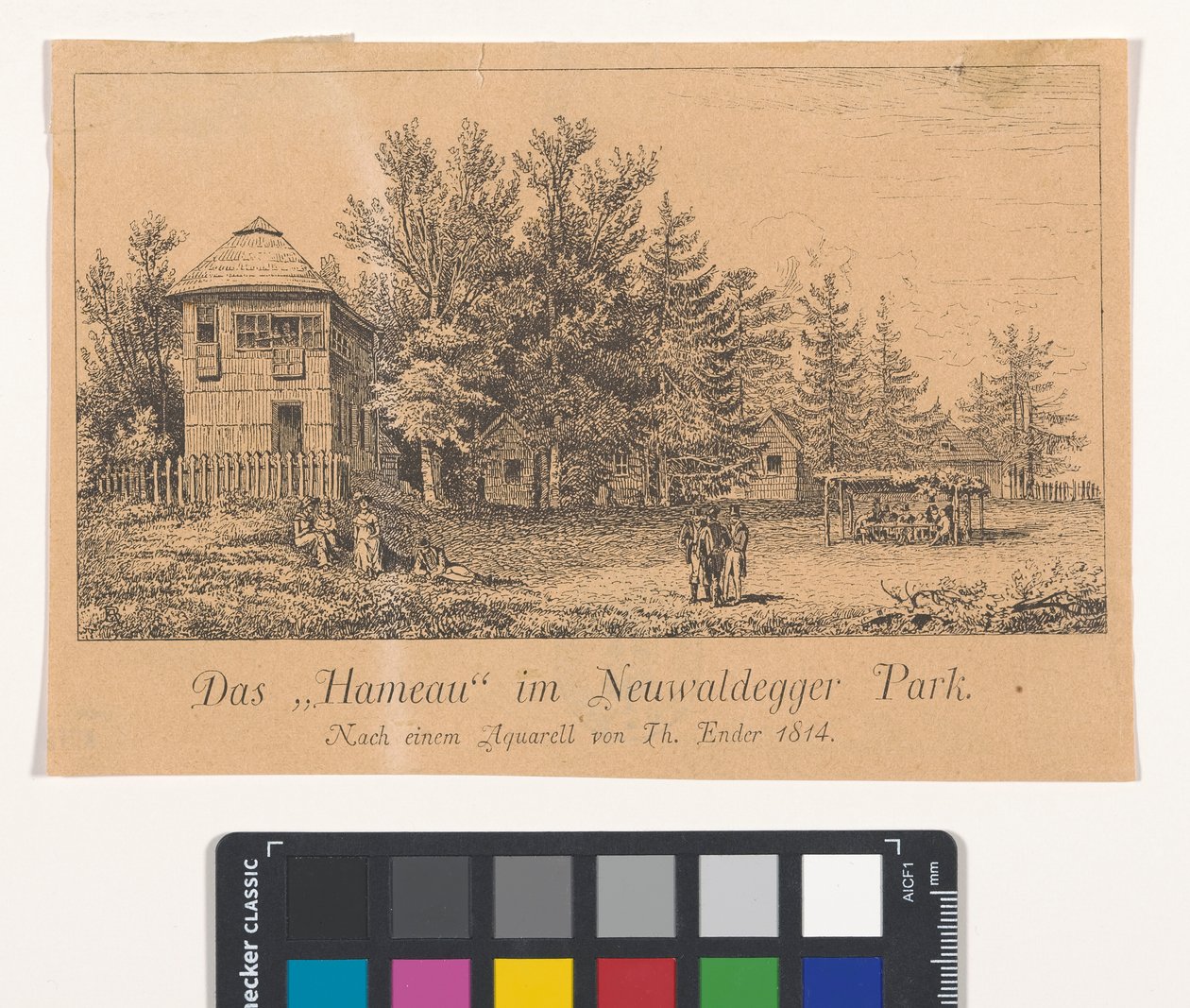 Das "Hameau" im Neuwaldegger Park av Thomas Ender