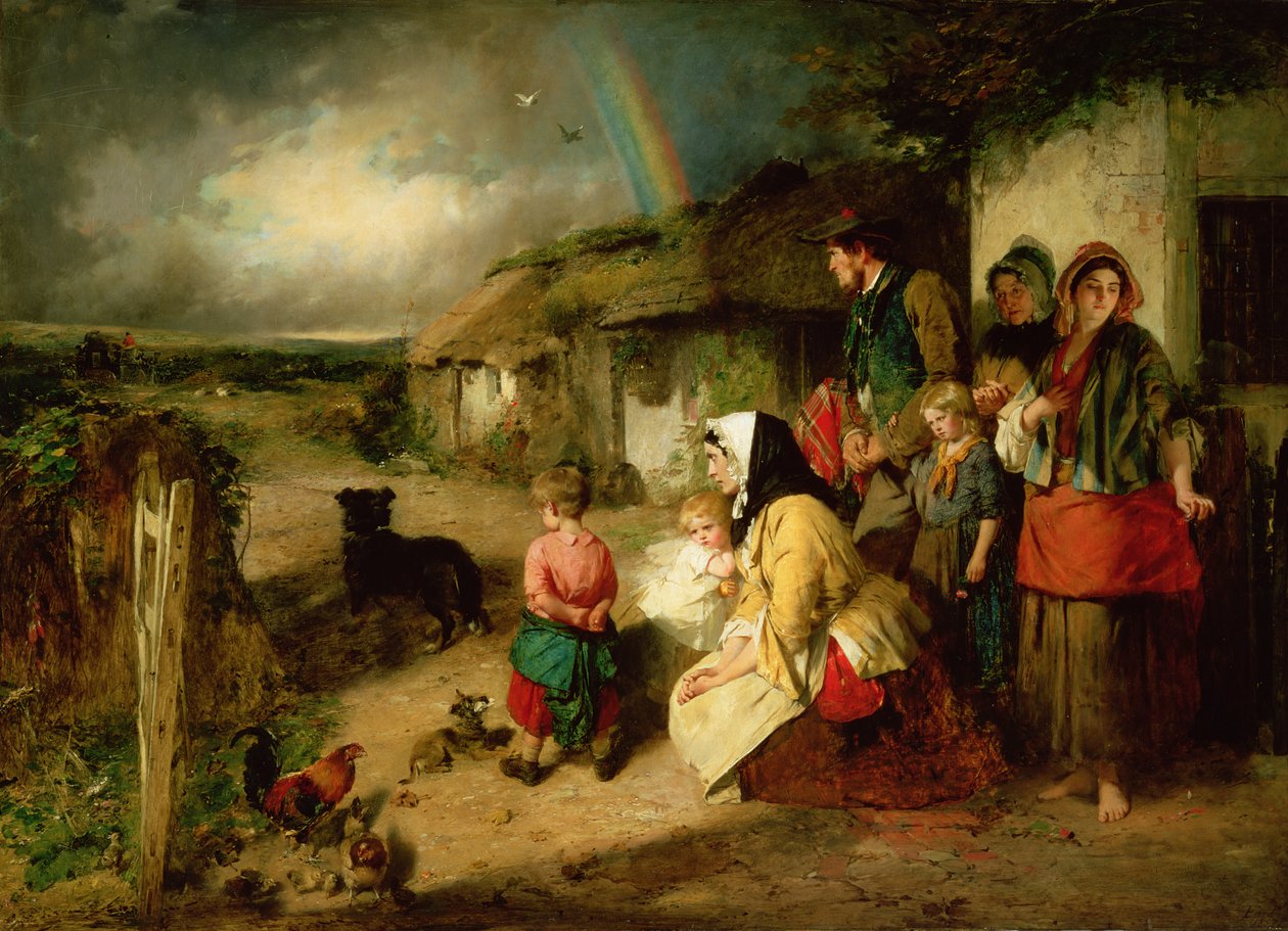 Det första avbrottet i familjen av Thomas Faed
