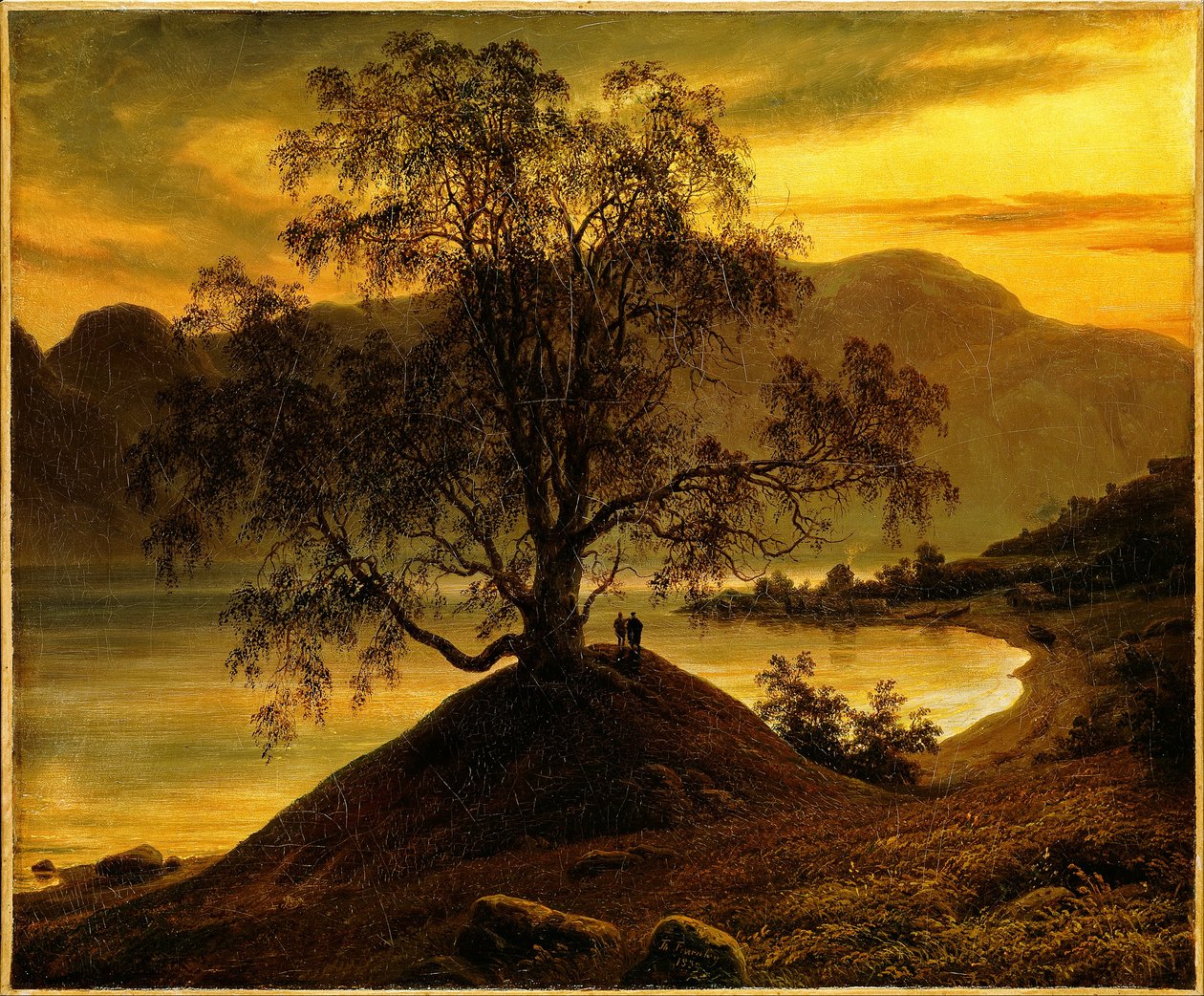 Gammal björk vid Sognefjorden av Thomas Fearnley