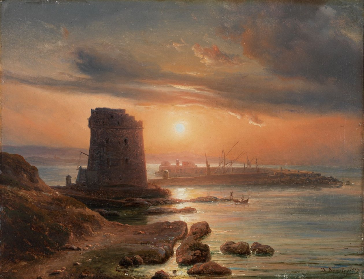 Hamnen i Agrigento av Thomas Fearnley