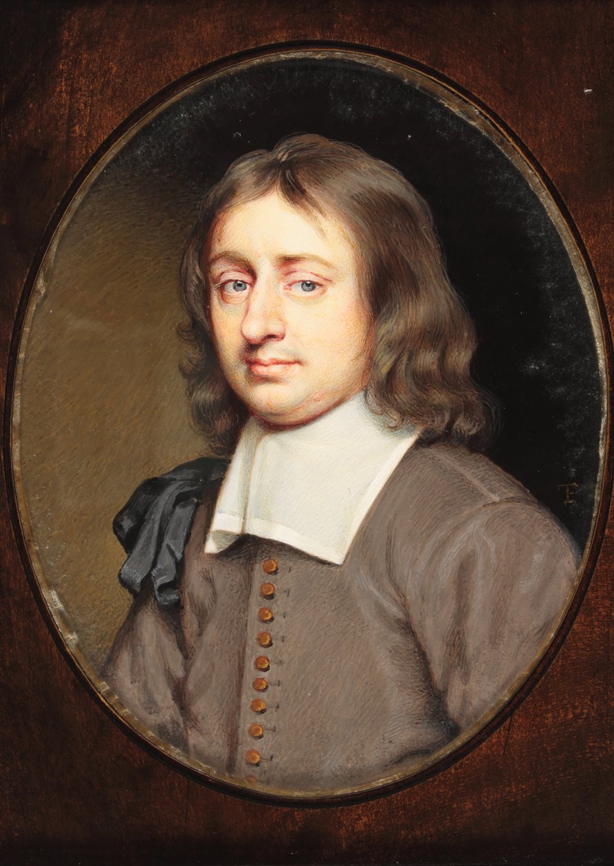 Christopher Simpson (akvarell på veläng) av Thomas Flatman