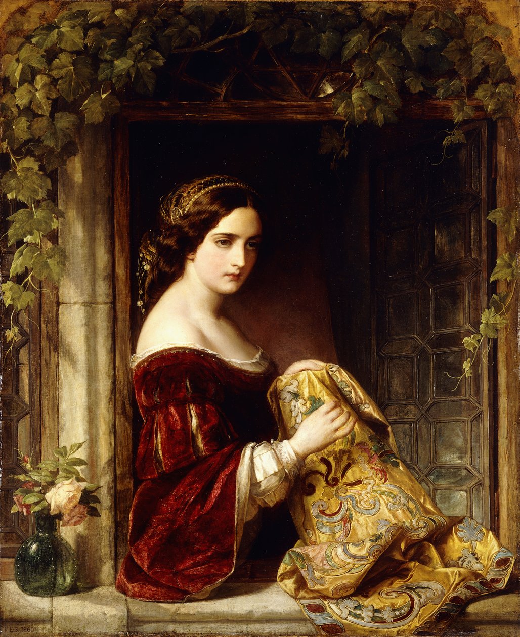 Väntar, 1860 av Thomas Francis Dicksee