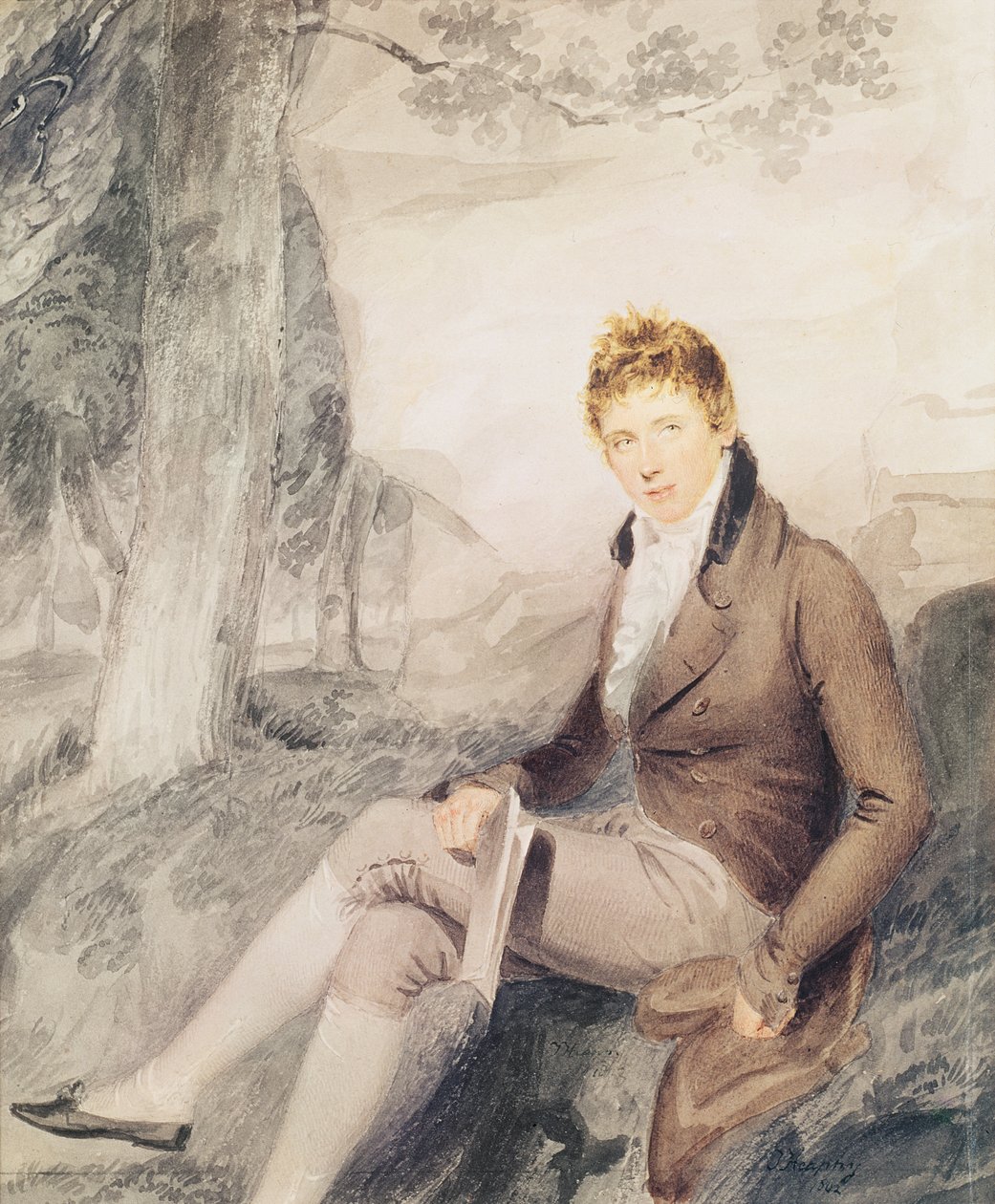 Porträtt av Henry John Temple (1784-1865) 3:e Viscount Palmerston, 1802 av Thomas Frank Heaphy