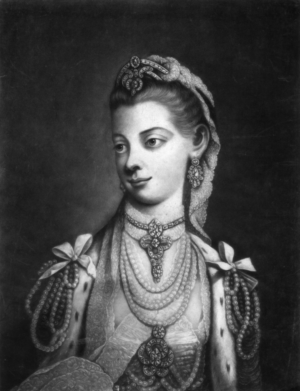 Charlotte, drottninggemål till kung George III av Storbritannien av Thomas Frye