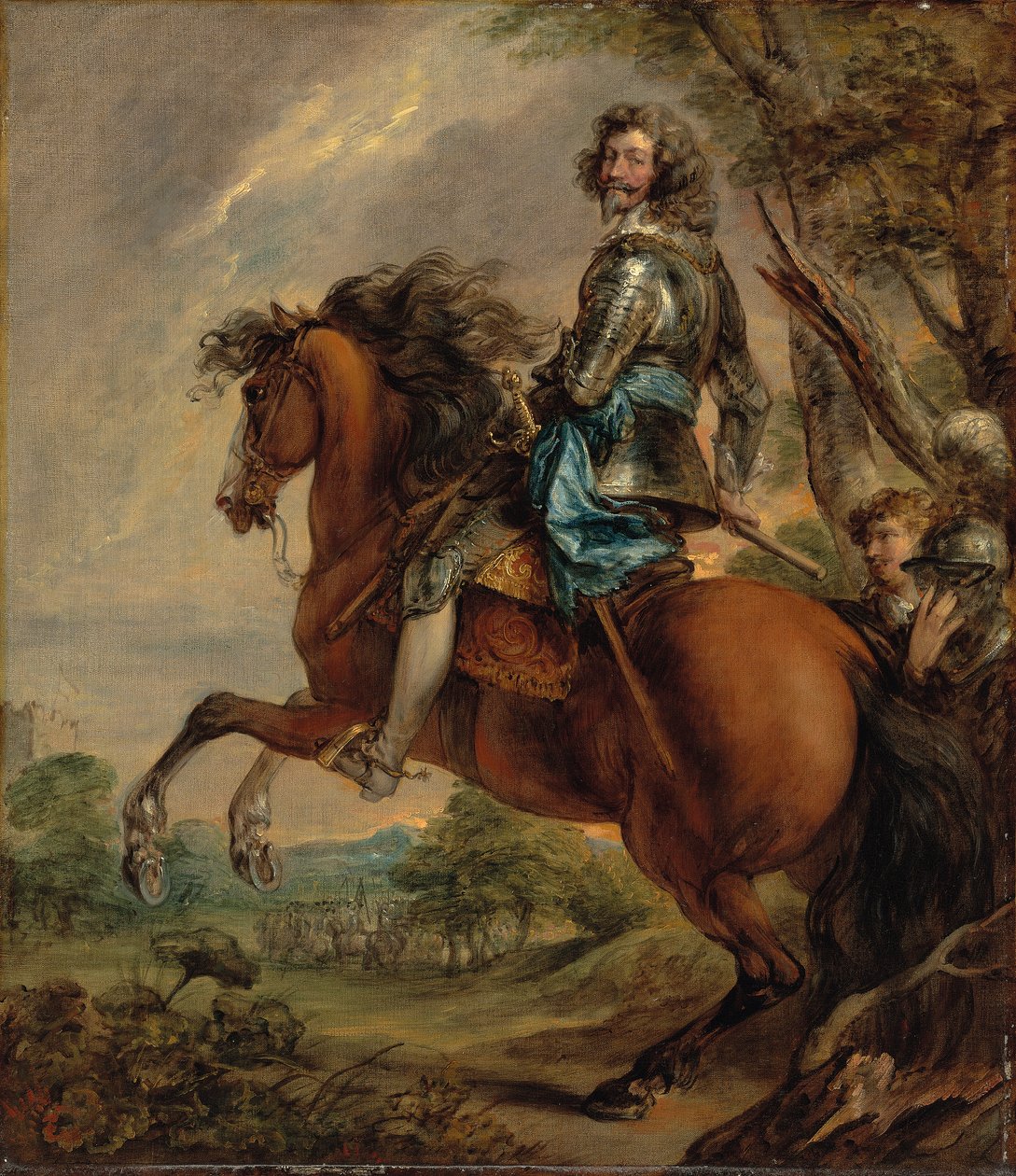 Ridsporträtt av Albert, hertig d"Arenberg, prins av Barbonçon av Thomas Gainsborough