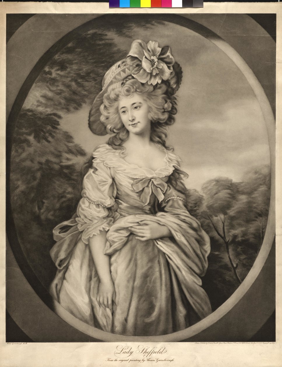 Lady Charlotte Sophia Sheffield av Thomas Gainsborough