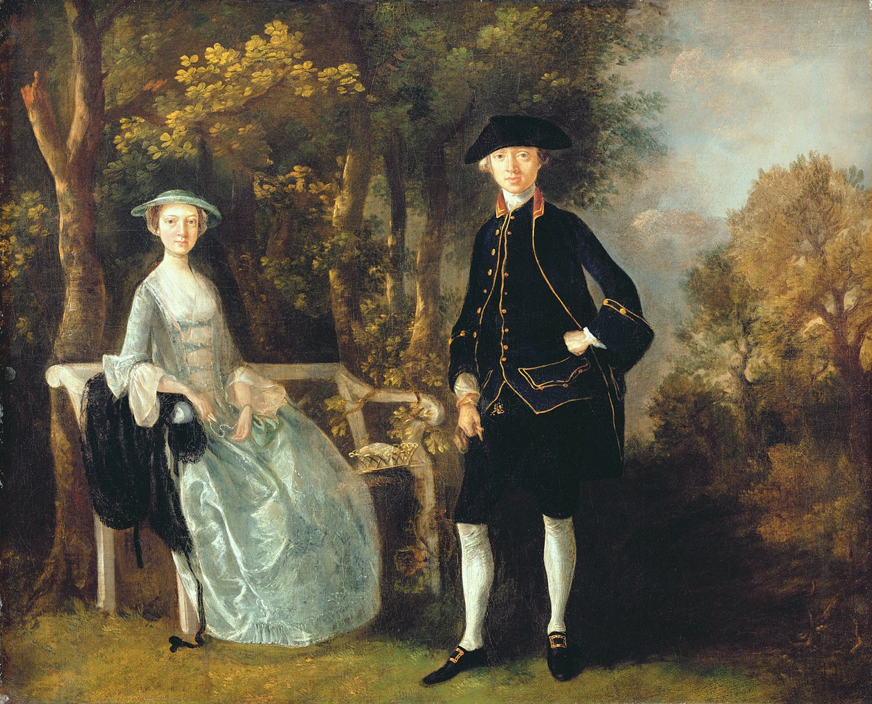 Lady Lloyd och hennes son, Richard Savage Lloyd, från Hintlesham Hall, Suffolk, ca 1745-46 (olja på duk) av Thomas Gainsborough