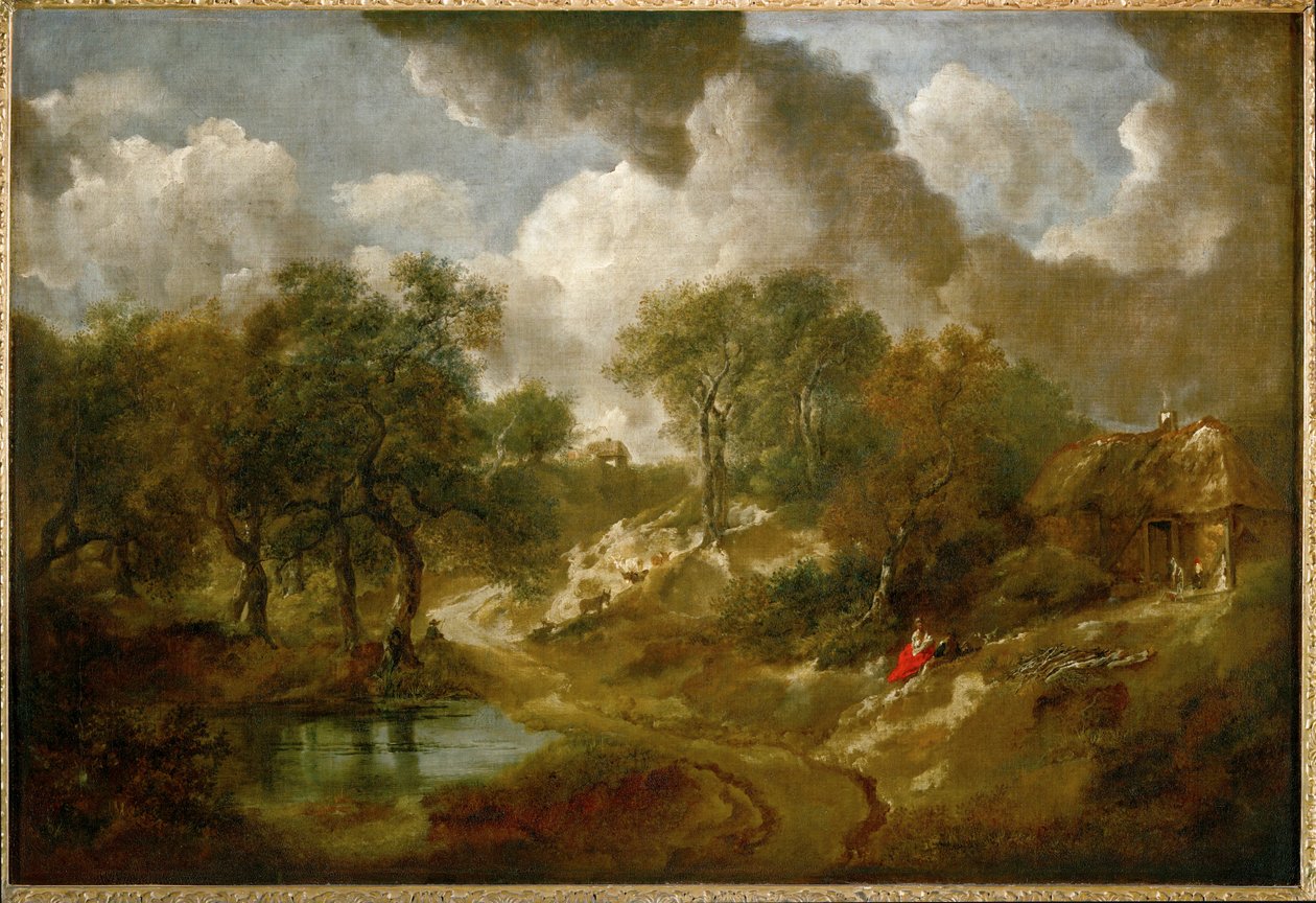 Landskap i Suffolk (målning på duk) av Thomas Gainsborough