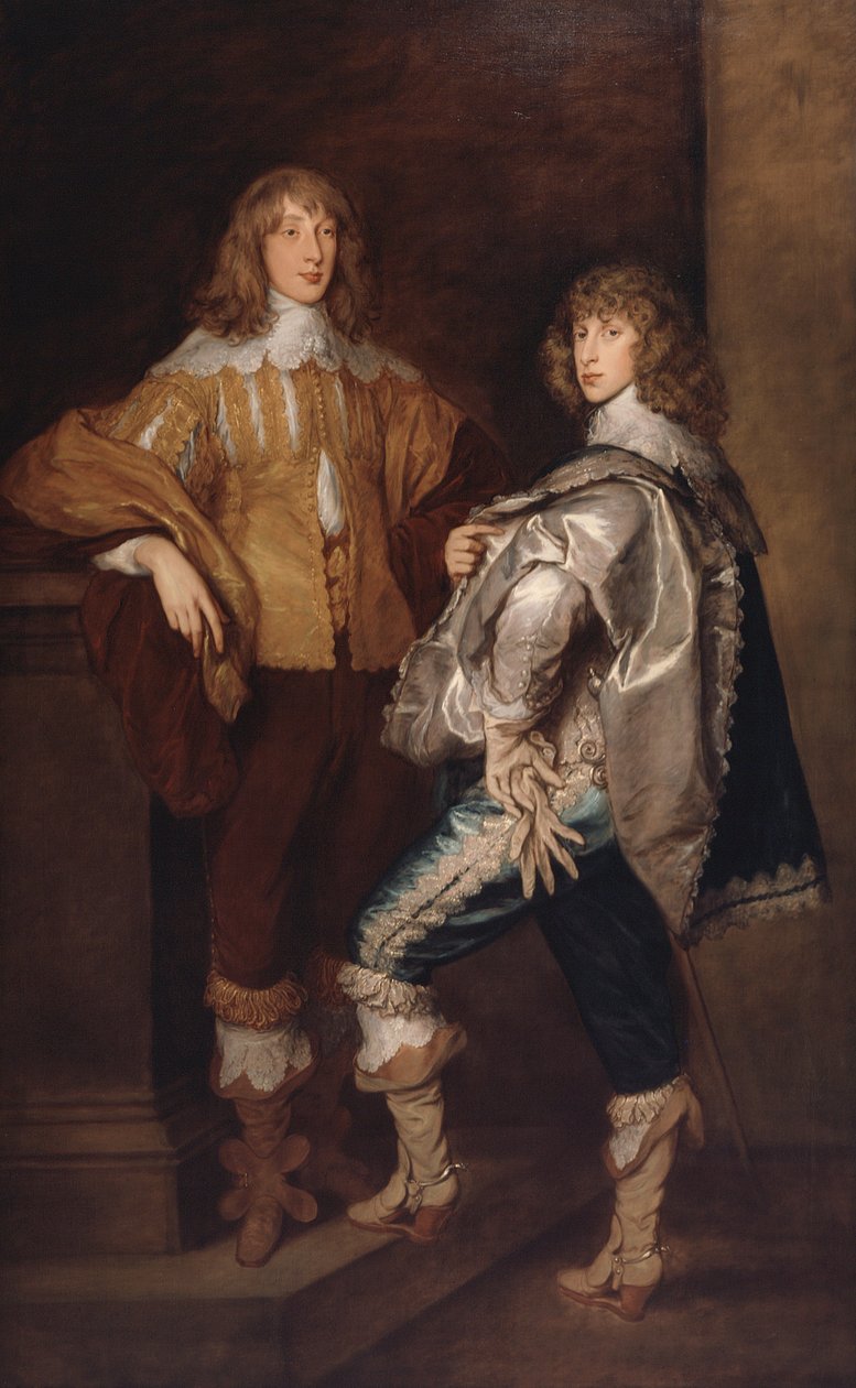 Lords John och Bernard Stuart, efter Anthony van Dyck, ca 1760-70 (olja på duk) av Thomas Gainsborough