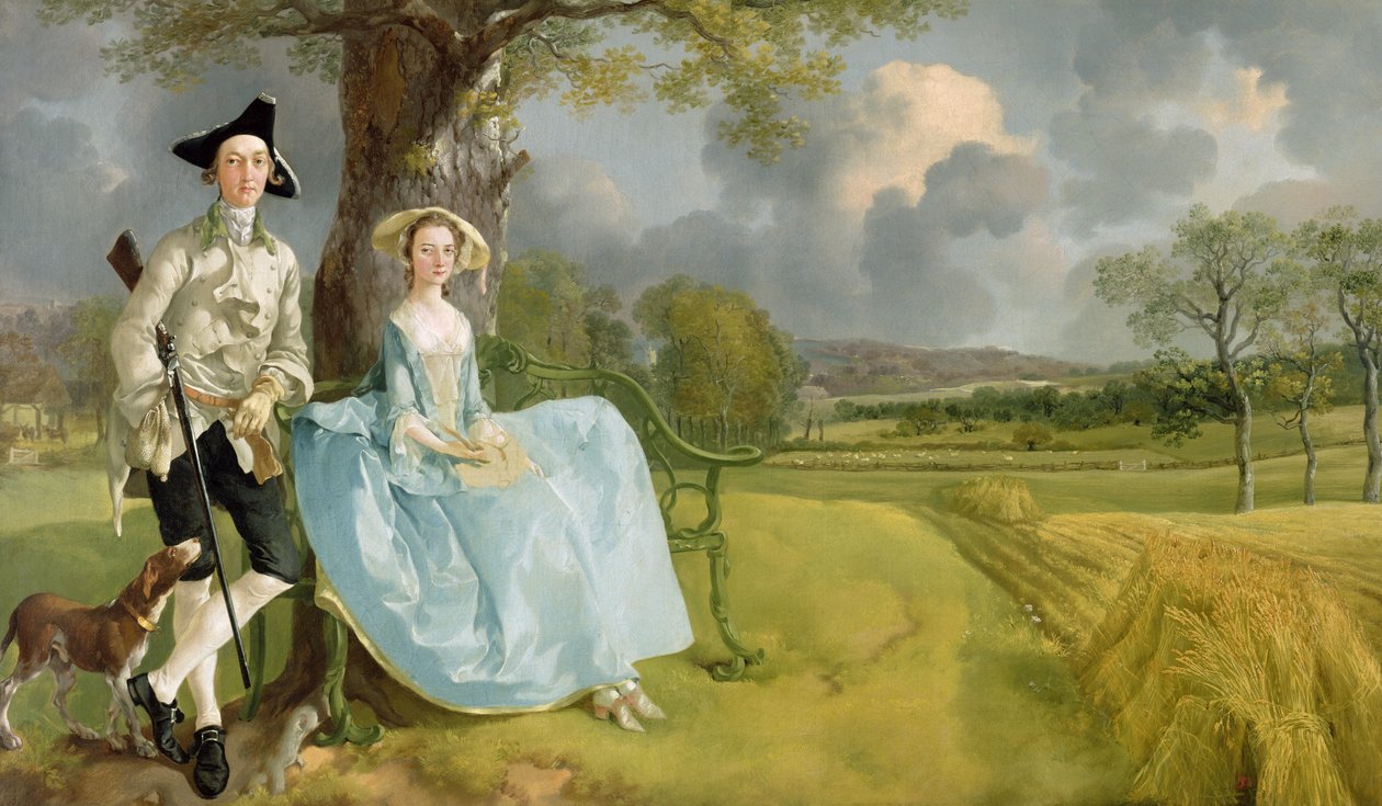 Mr and Mrs Andrews, ca 1748-9 (olja på duk) av Thomas Gainsborough