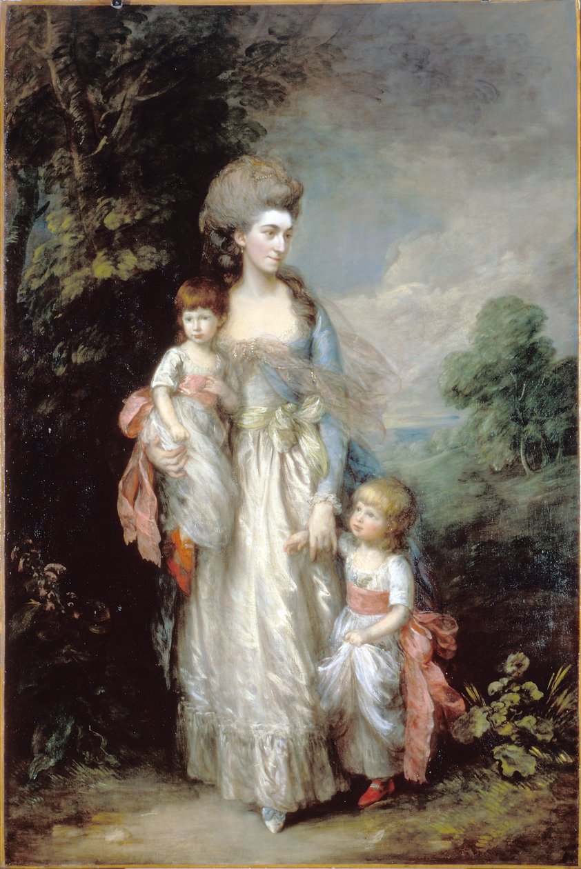 Mrs Elizabeth Moody med sina söner Samuel och Thomas av Thomas Gainsborough