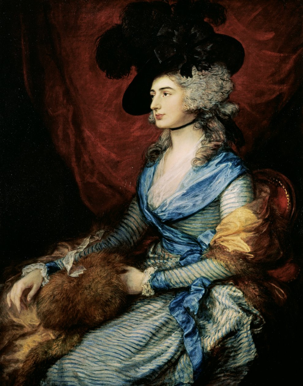 Mrs Sarah Siddons, skådespelerskan (1755-1831), 1785 av Thomas Gainsborough