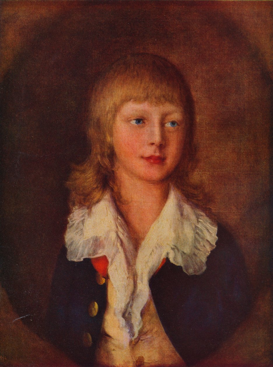 Porträtt av Adolphus, hertig av Cambridge, klädd i Windsor-uniformen, 1700-talet av Thomas Gainsborough