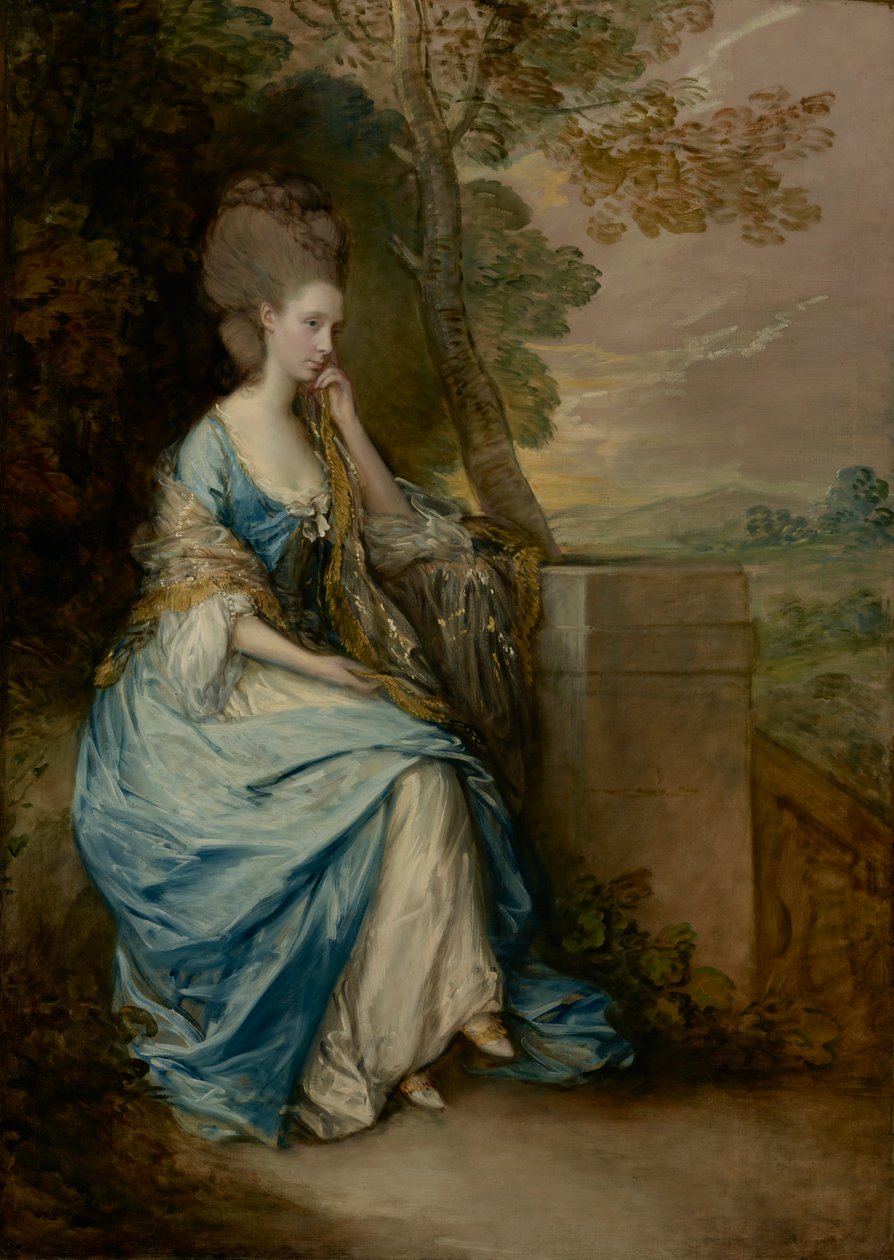Porträtt av Anne, grevinna av Chesterfield, 1777-8 (olja på duk0 av Thomas Gainsborough