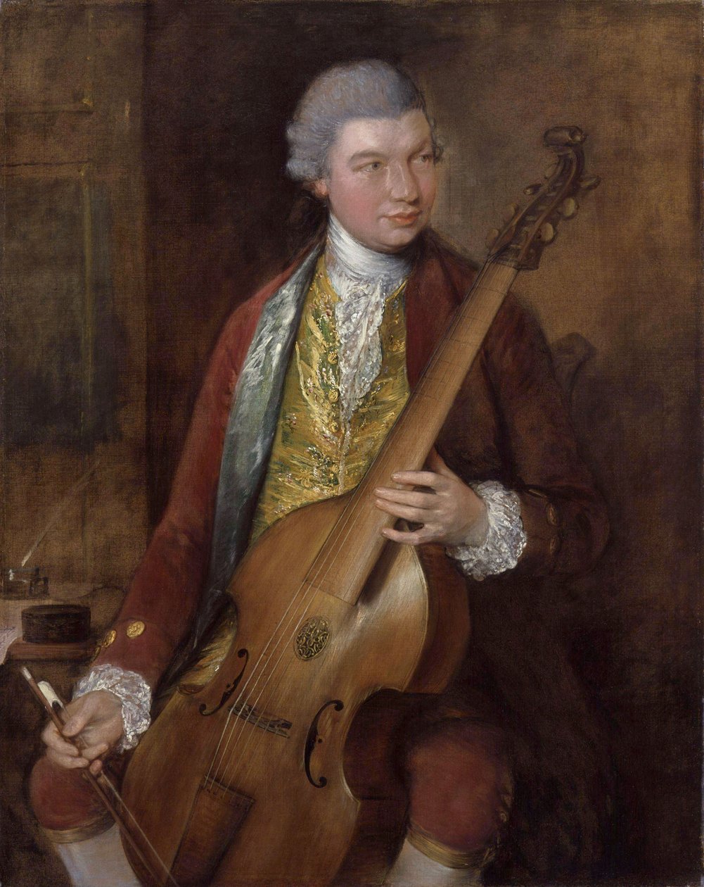 Porträtt av Carl Friedrich Abel (1723-1787) av Thomas Gainsborough