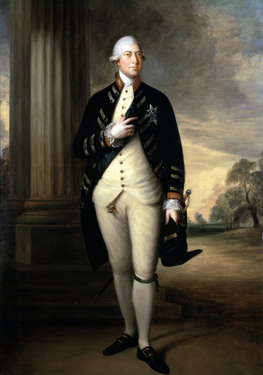 Porträtt av George III (olja på duk av Thomas Gainsborough