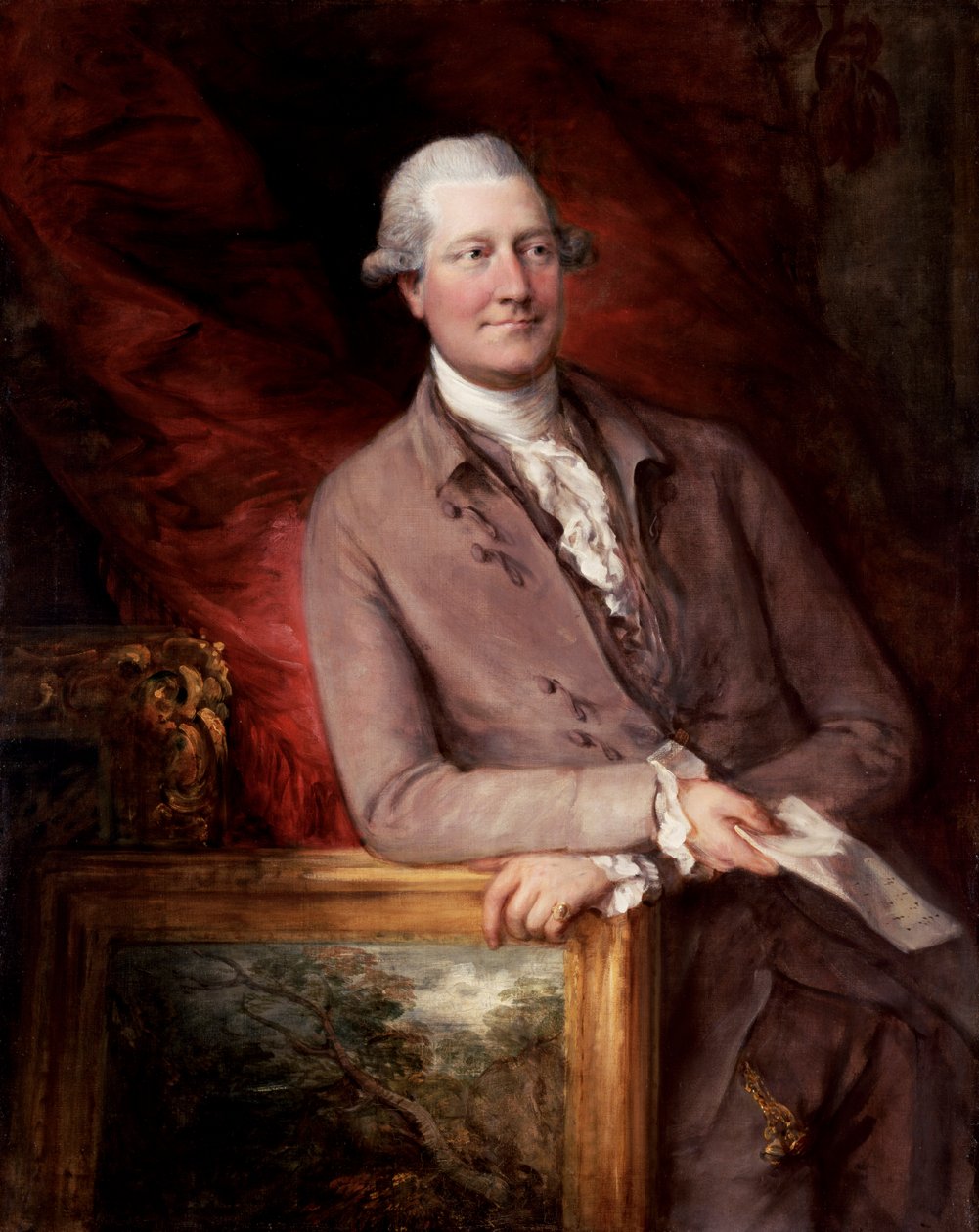Porträtt av James Christie (1730-1803) av Thomas Gainsborough
