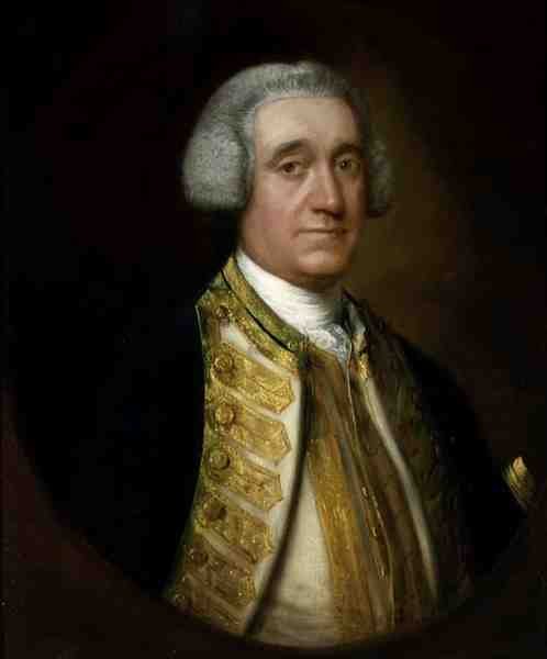 Porträtt av viceamiral Thomas Broderick (d.1769) (olja på duk) av Thomas Gainsborough
