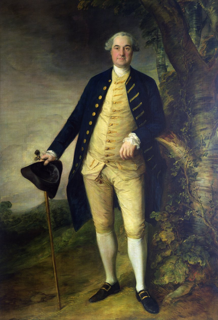 Porträtt av William Hall, 2nd Viscount Gage av Thomas Gainsborough