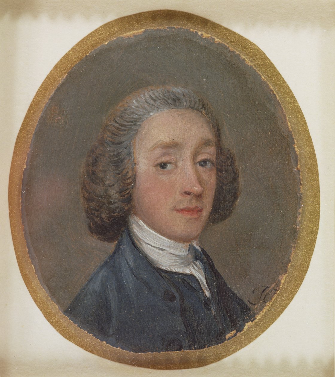 Porträtt av en ung man med pudrat hår av Thomas Gainsborough