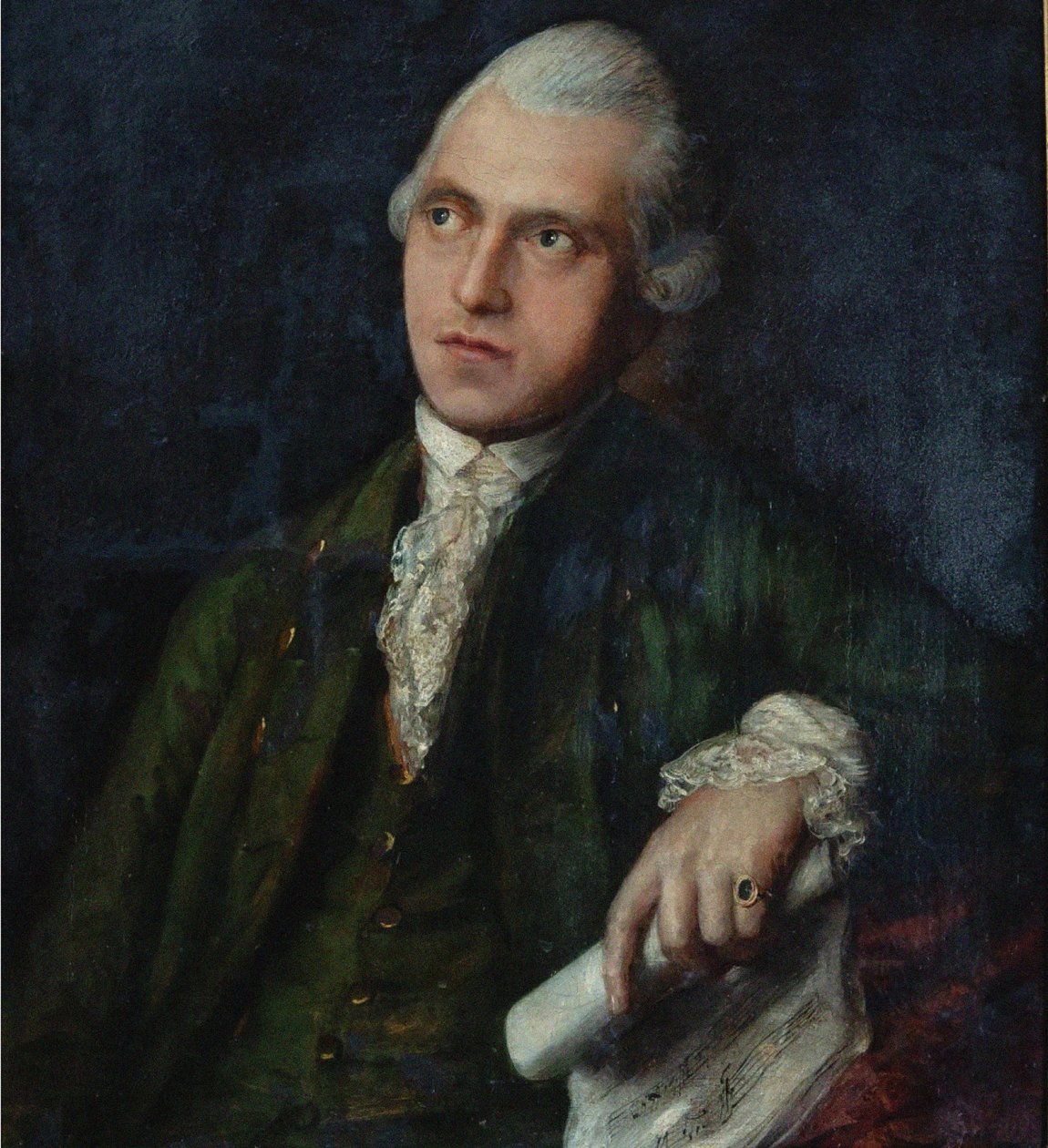 Porträtt av kompositören och violinisten Antonín Kammel 1730-1784, ca 1768. av Thomas Gainsborough
