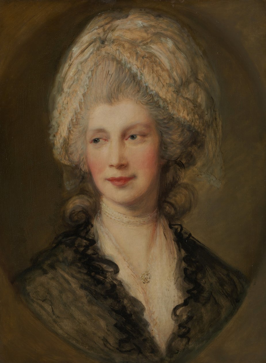 Drottning Charlotte. av Thomas Gainsborough