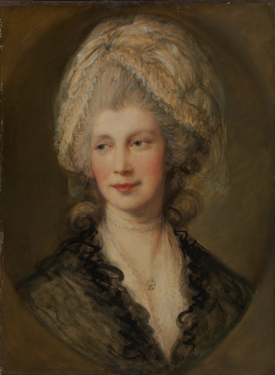 Drottning Charlotte, ca 1782 (olja på duk) av Thomas Gainsborough