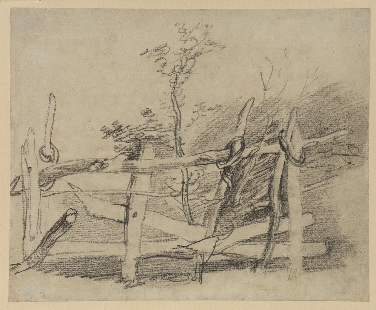 Studie av ett gammalt hinder av Thomas Gainsborough