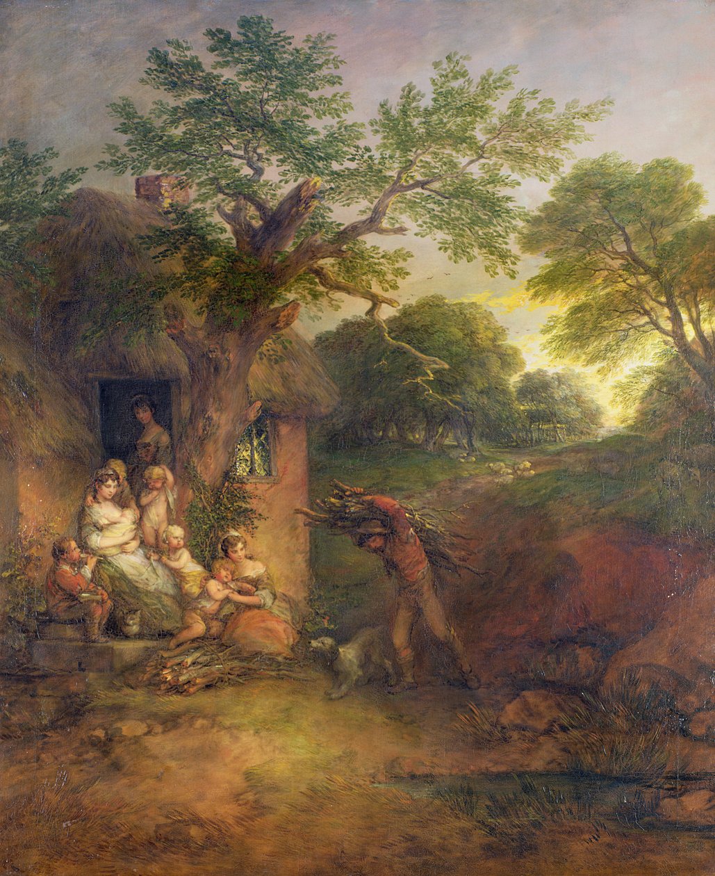Vedhuggarhemmet, c.1780 av Thomas Gainsborough