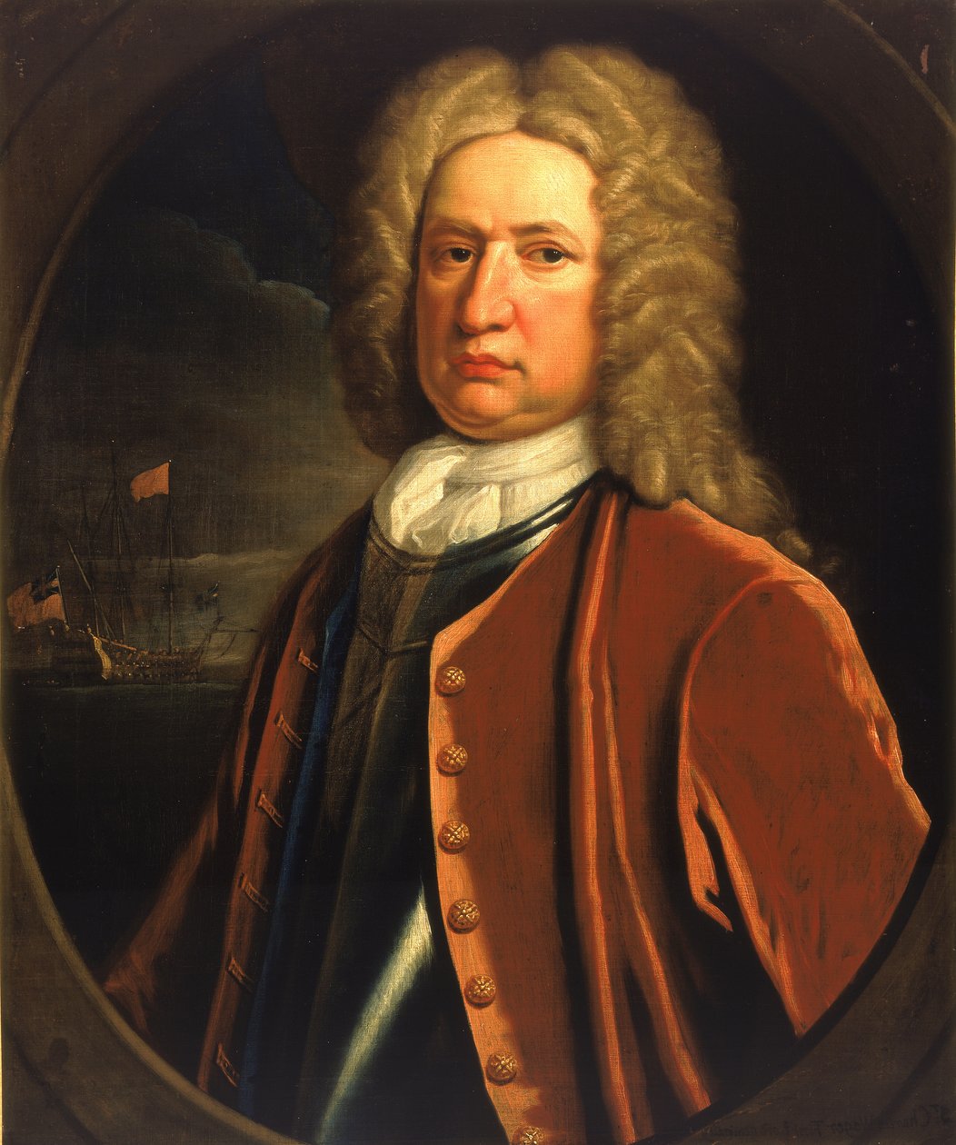 Amiral Sir Charles Wager (1666-1743) av Thomas Gibson