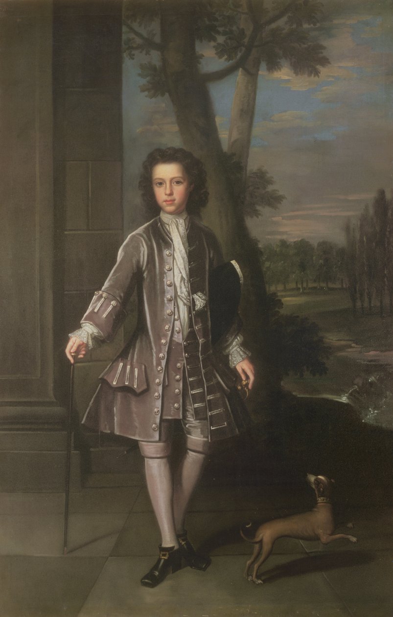 Hellängdsporträtt av William King, 10 år gammal, 1720 av Thomas Gibson