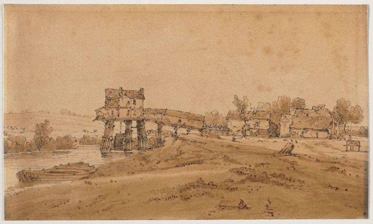 Ett urval av tjugo av de mest pittoreska vyerna i Paris, 1802. av Thomas Girtin
