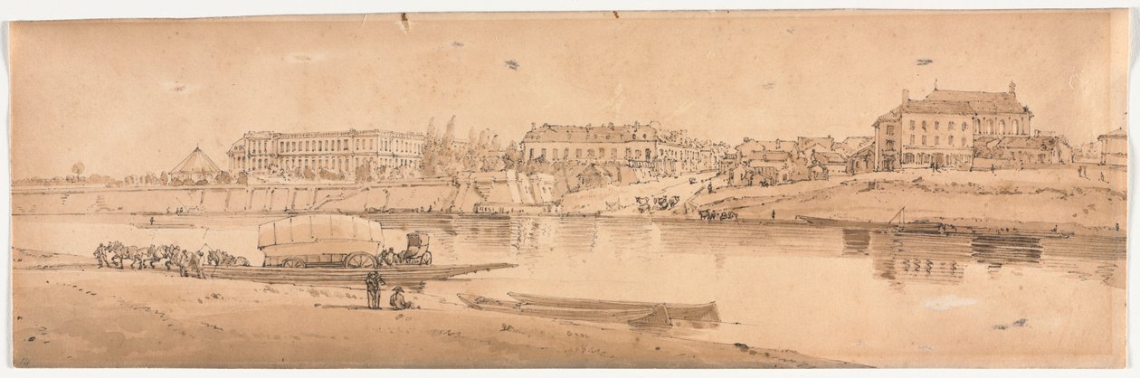 Ett urval av tjugo av de mest pittoreska vyerna i Paris, 1802. av Thomas Girtin