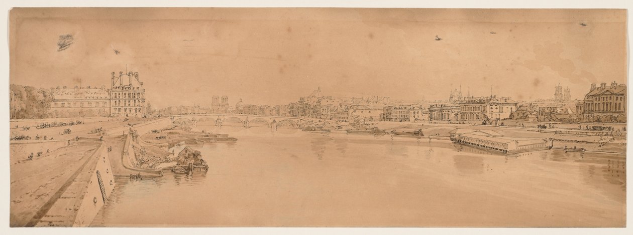 Ett urval av tjugo av de mest pittoreska vyerna i Paris, 1802. av Thomas Girtin