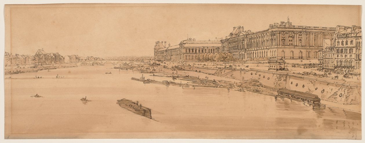 Ett urval av tjugo av de mest pittoreska vyerna i Paris, 1802. av Thomas Girtin