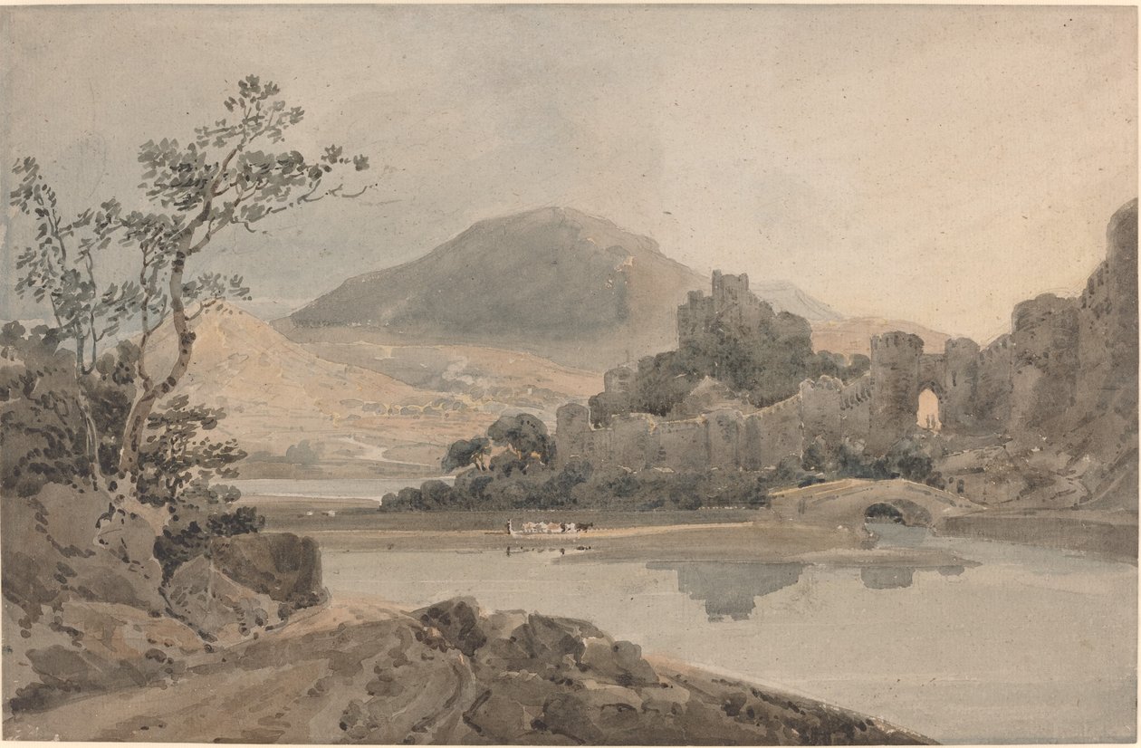 Conwy Castle, norra Wales av Thomas Girtin