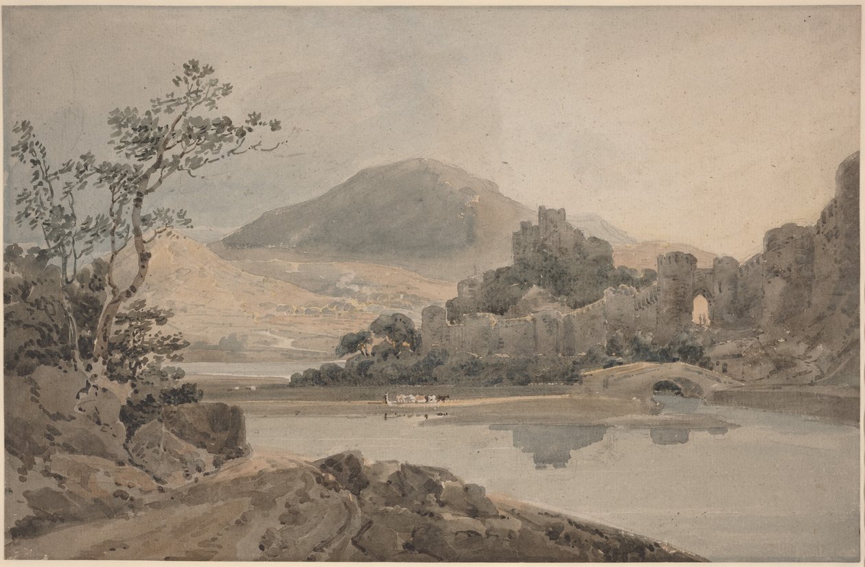 Conwy Castle, norra Wales av Thomas Girtin