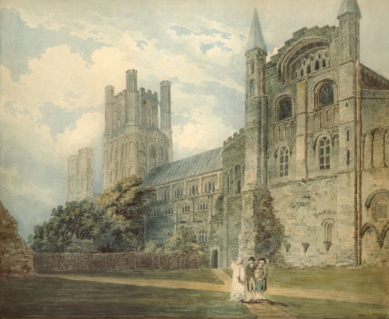 Ely-katedralen, sent 1700-tal av Thomas Girtin