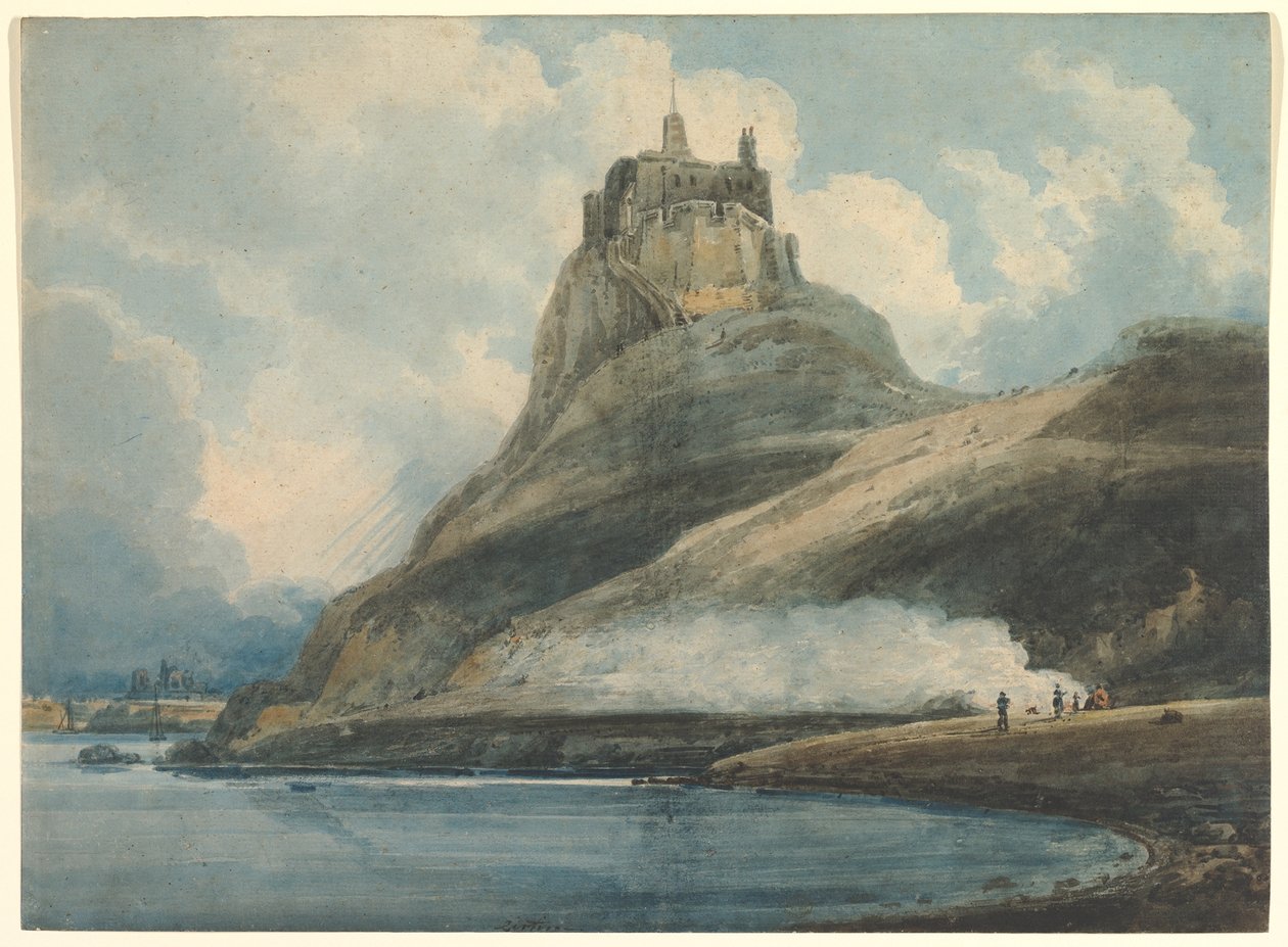 Lindisfarne Castle, Holy Island, Northumberland av Thomas Girtin