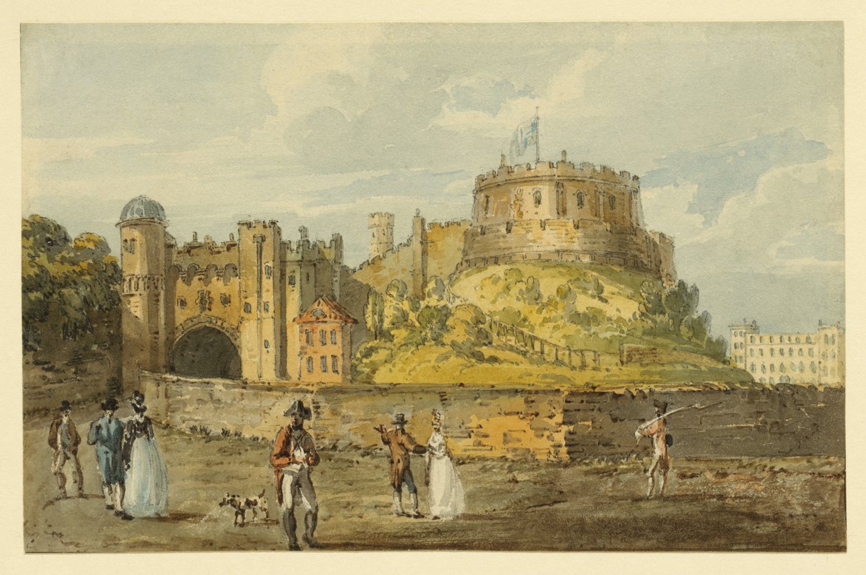 Windsor Castle, ca 1792 (akvarell och bläck på papper) av Thomas Girtin