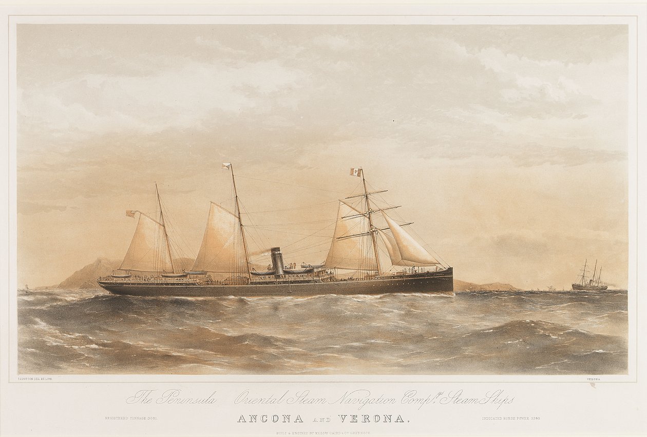 Ancona" och "Verona". av Thomas Goldsworth Dutton