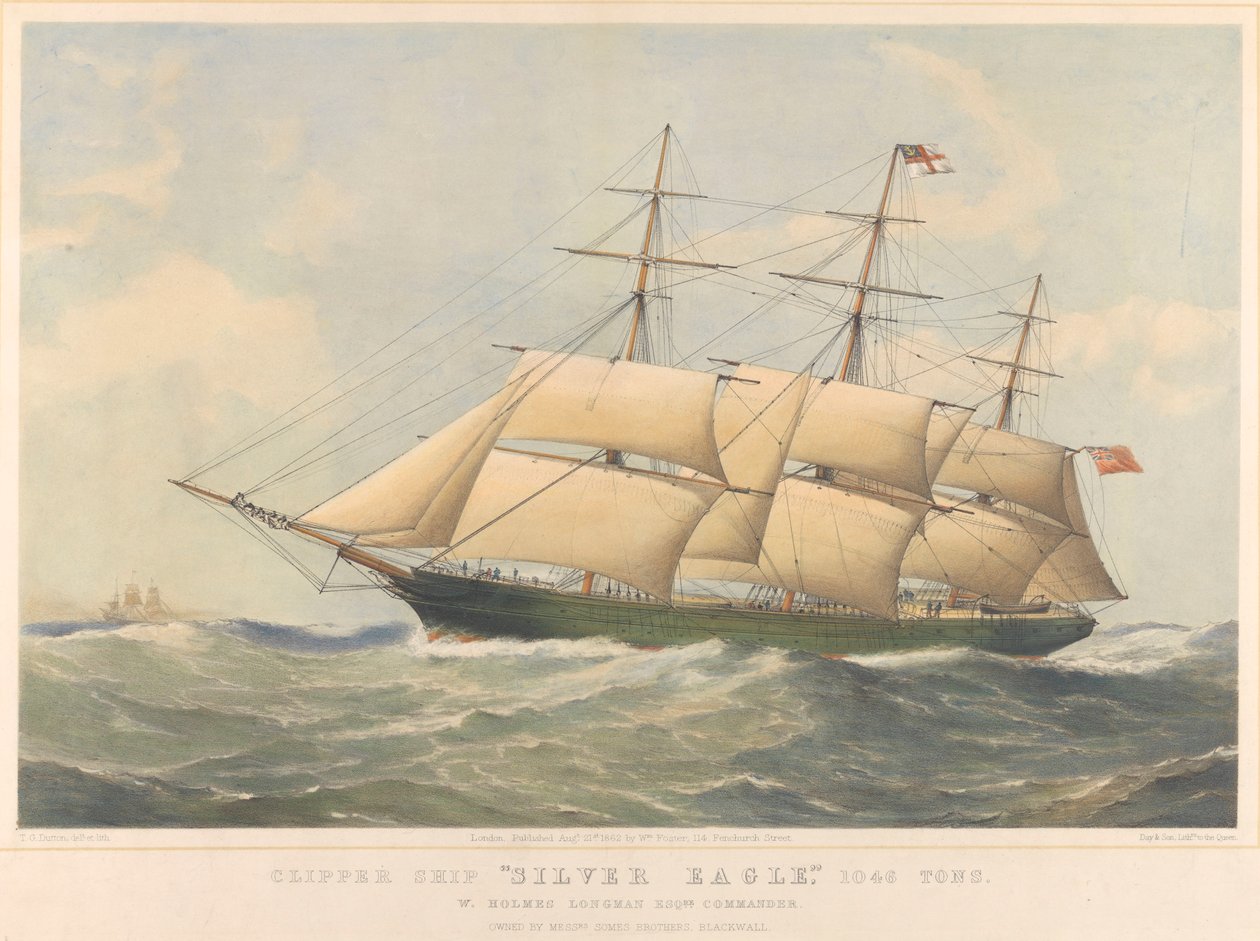 Clipperfartyget "Silver Eagle" (1861) av Thomas Goldsworth Dutton
