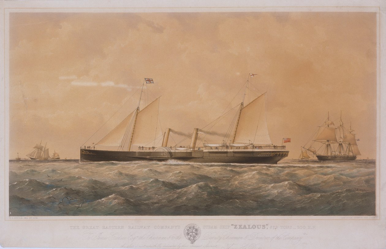 Great Eastern Railway Companys ångfartyg "Zealous av Thomas Goldsworth Dutton